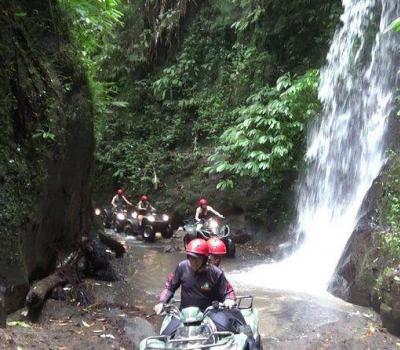 The Challenging Quad Bike Adventure in Bali Waterfall (Detail)
