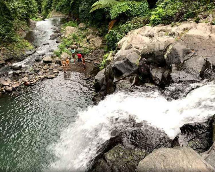 Jumping Off Kembar Waterfall in Secret North Bali