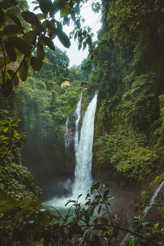 Location of Aling Aling Waterfall